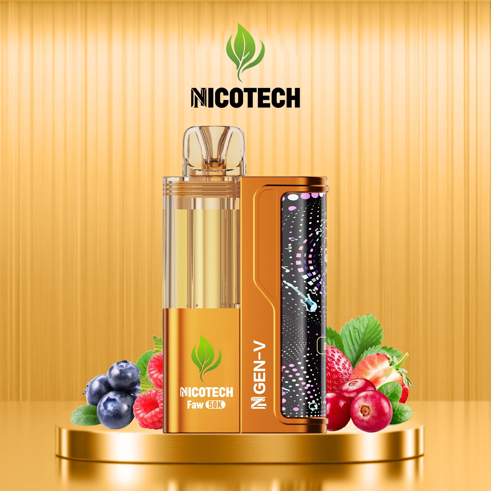 Nicotech Faw 50K Puff Kit Tropical Gush 5% Nicotine