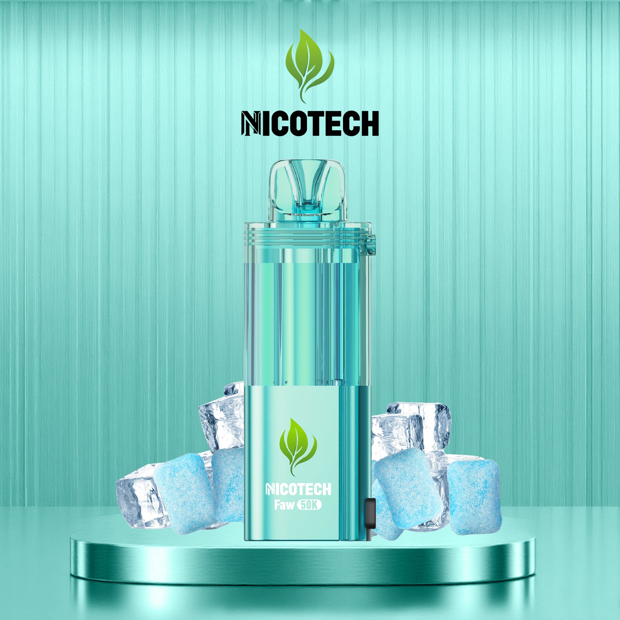 Nicotech Faw 50K Puff Pod Only Polar Ice 5% Nicotine