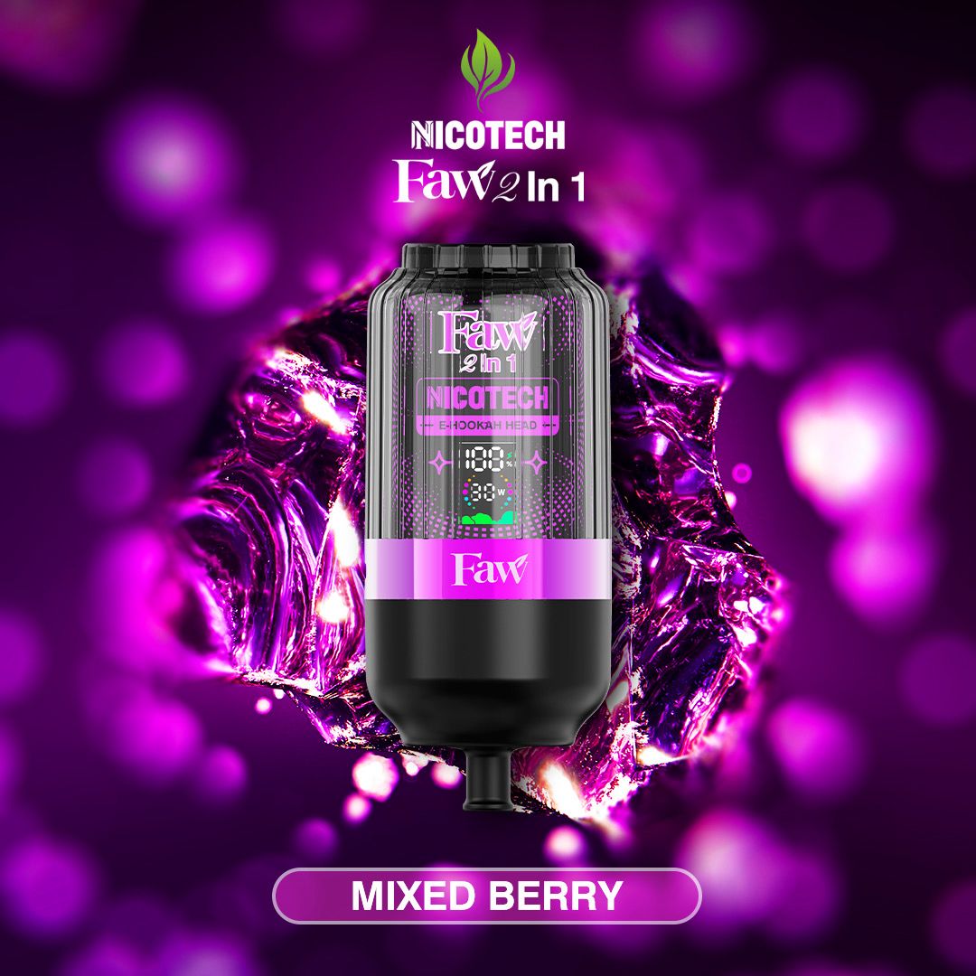 Faw E-hookah head 2 in 1 Mixed Berry 70000 puffs