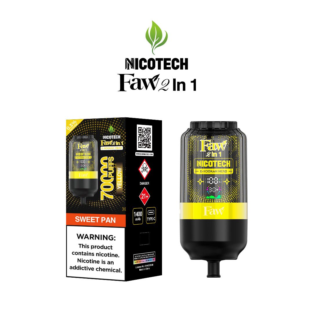 Faw E-hookah head 2 in 1 Sweet Pan 70000 puffs