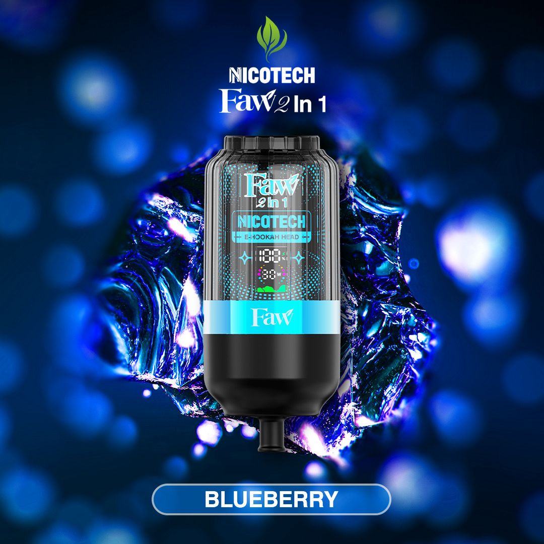 Faw E-hookah head 2 in 1 Blueberry 70000 puffs